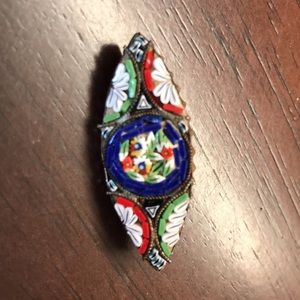 Antique Micromosaic  Brooch